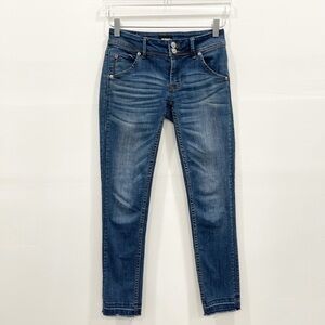 Hudson Collin Flap Skinny Ankle Pants Raw Hem 24